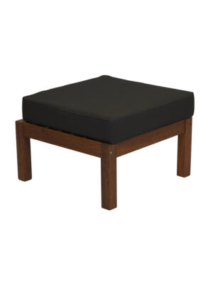 Kwila Modular ottoman with Liquorice cushion An