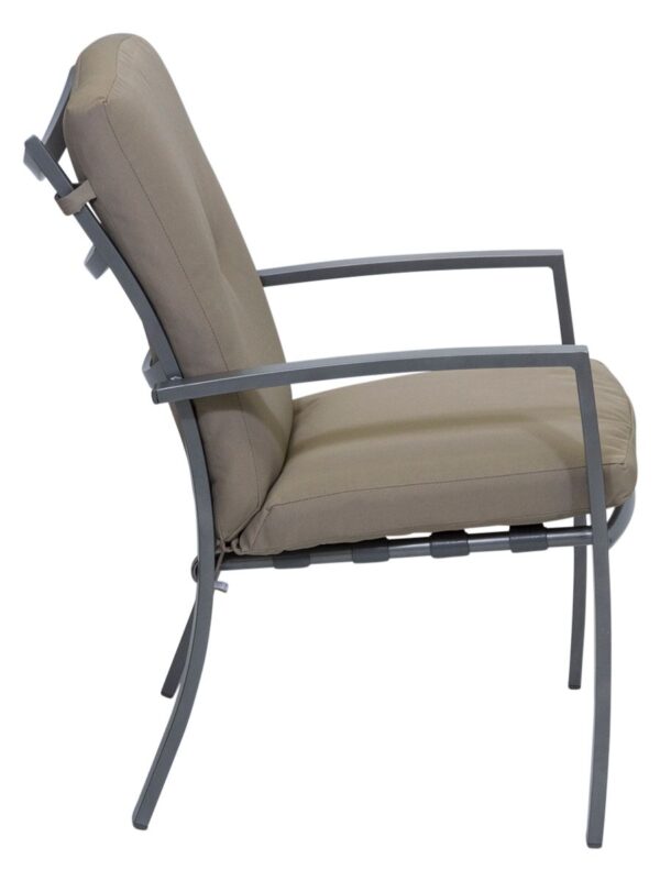 Malibu Chair Gunmetal/Tan