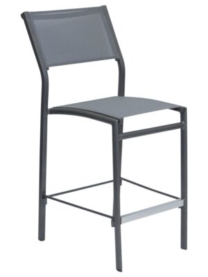 Toronto Bar Chair Armless Gunmetal/Graphite