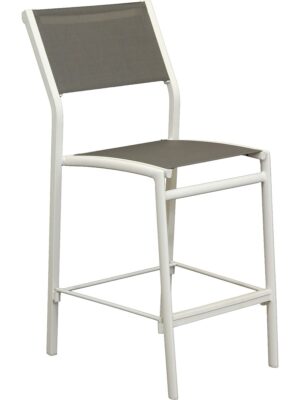 Toronto Bar Chair Armless White/Graphite