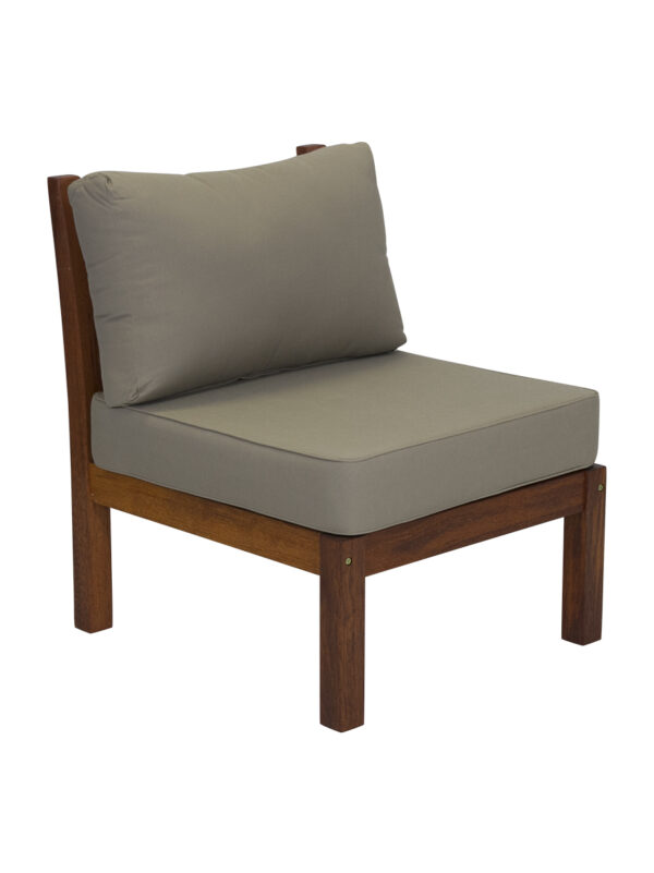 Kwila Modular Centre with Oyster Cushions