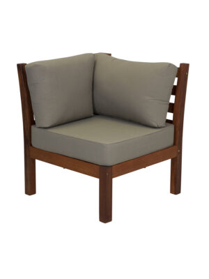 Kwila Modular Corner with Oyster Cushions
