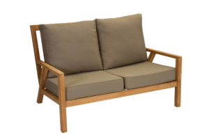 Teak 2 seater Sofa Oyster